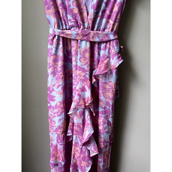 $299 Amanda Uprichard Johanna Maxi Dress Womens Size S Midsummer Color New - Picture 5 of 6